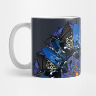 Vampire dark blue mandala Mug